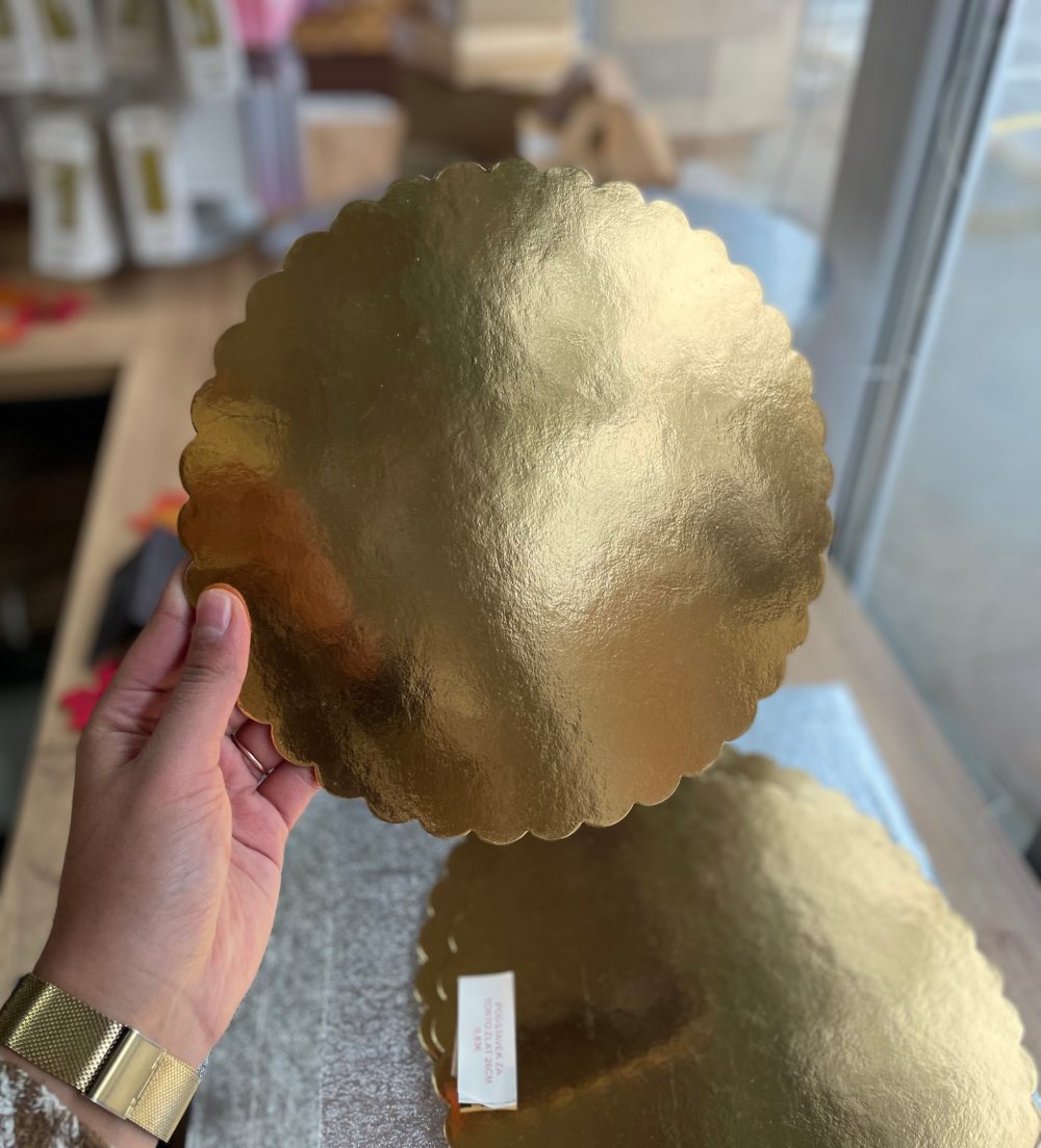 26cm zlat tanek